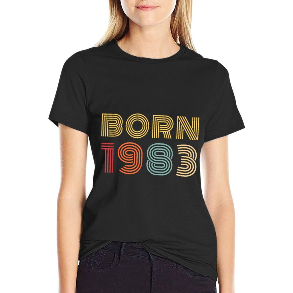 40 Year Old Bday Gifts Vintage Born 1983 Retro 40th Birthday  Graphic-printed T-Shirt