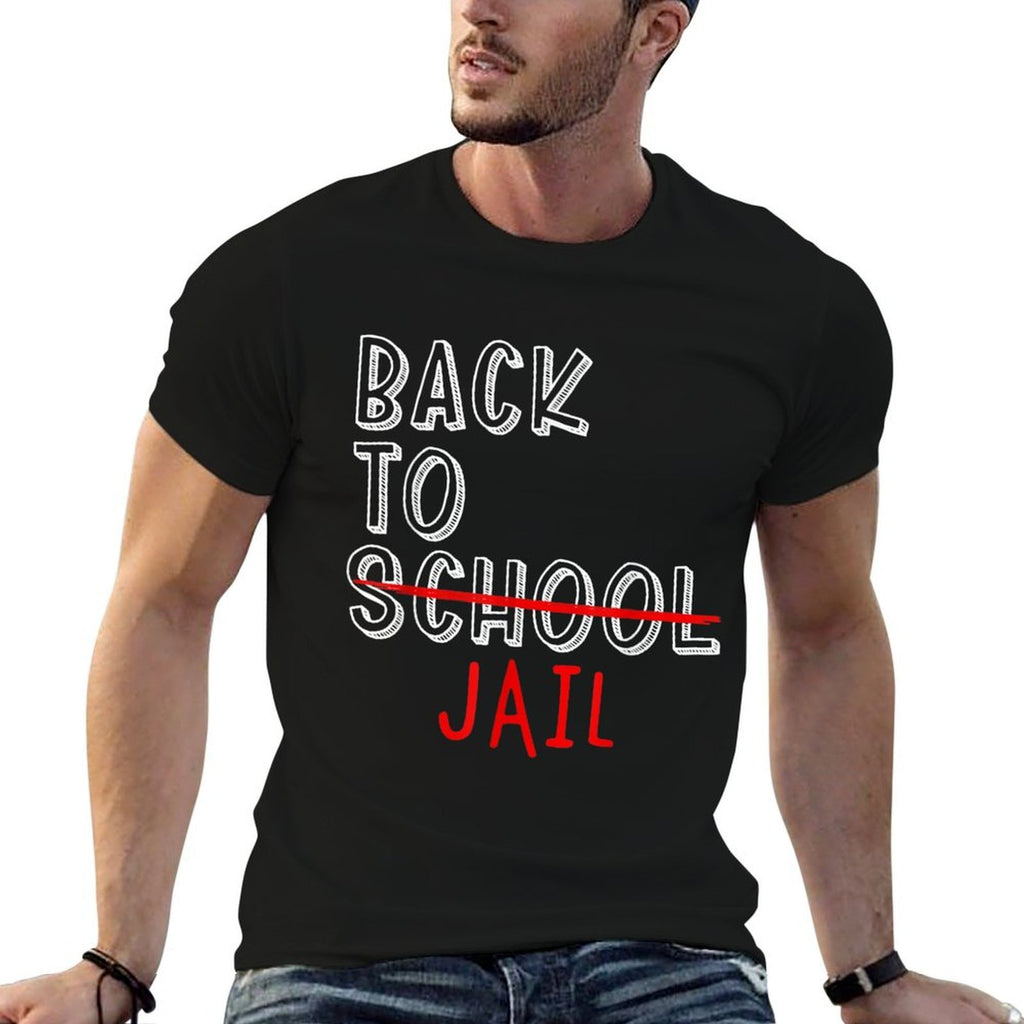 Back To Jail Funny Student Back To School Meme  Stretchy T-Shirt