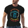 21 Years Of Being Awesome Vintage 21st Birthday Gift  Easy-care T-Shirt