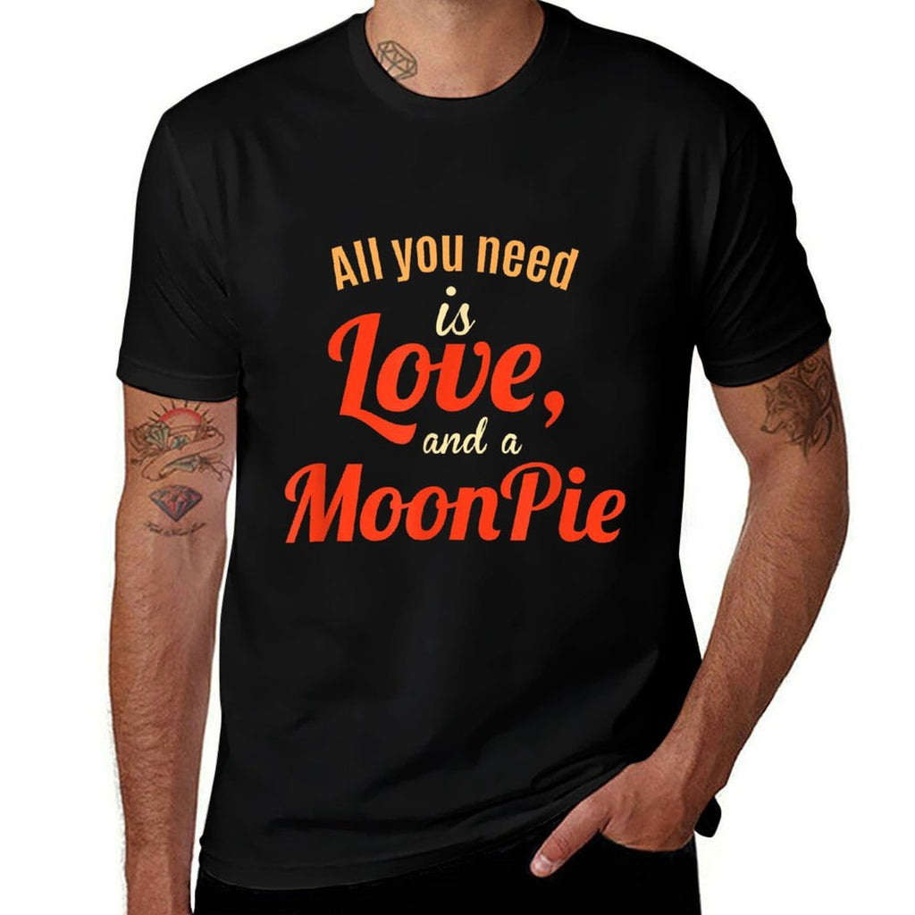 Love And A Moon Pie  Wrinkle-resistant T-Shirt