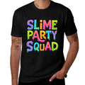 Slime Party Squad Funny Kids Boys Girls Birthday Matching  Graphic-printed T-Shirt