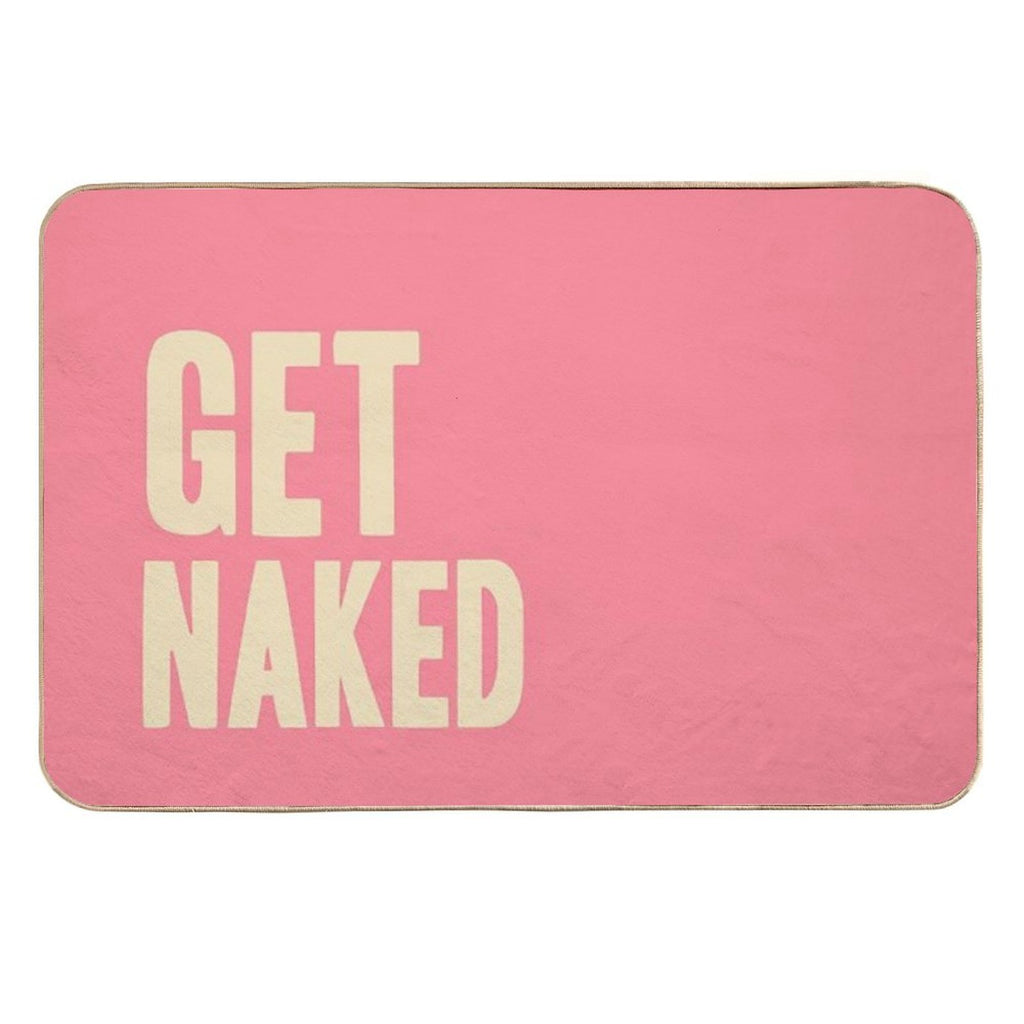 Get Naked - Pink And Peach Durable Bath Mat