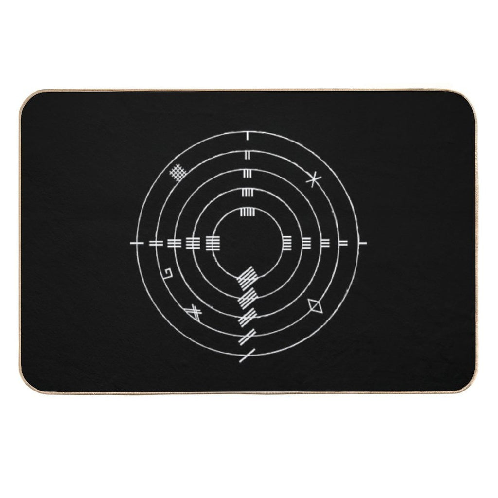 Ogham Wheel  Long-Lasting Bath Mat