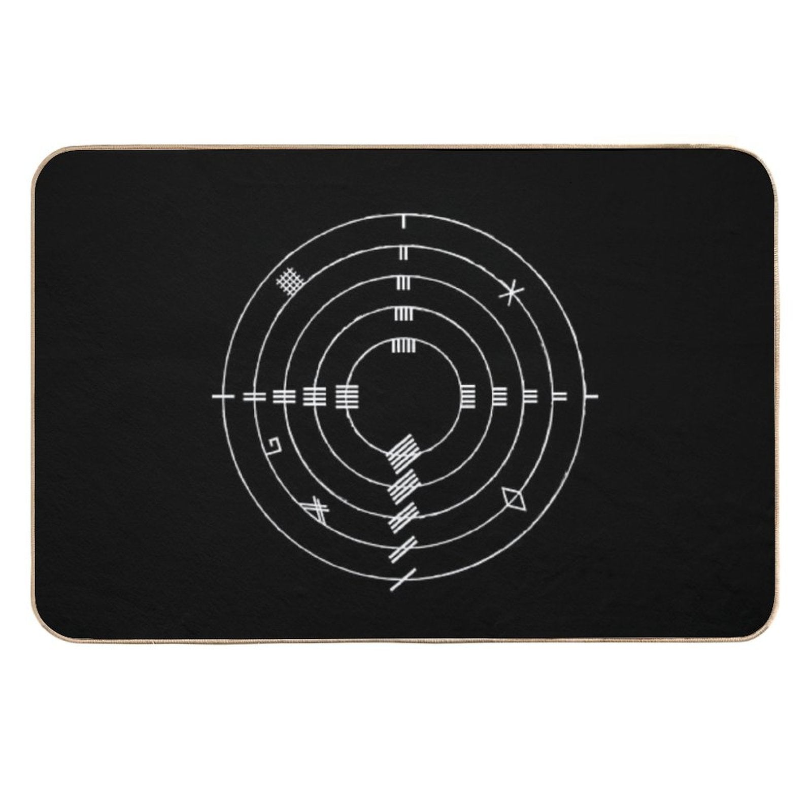 Ogham Wheel  Long-Lasting Bath Mat