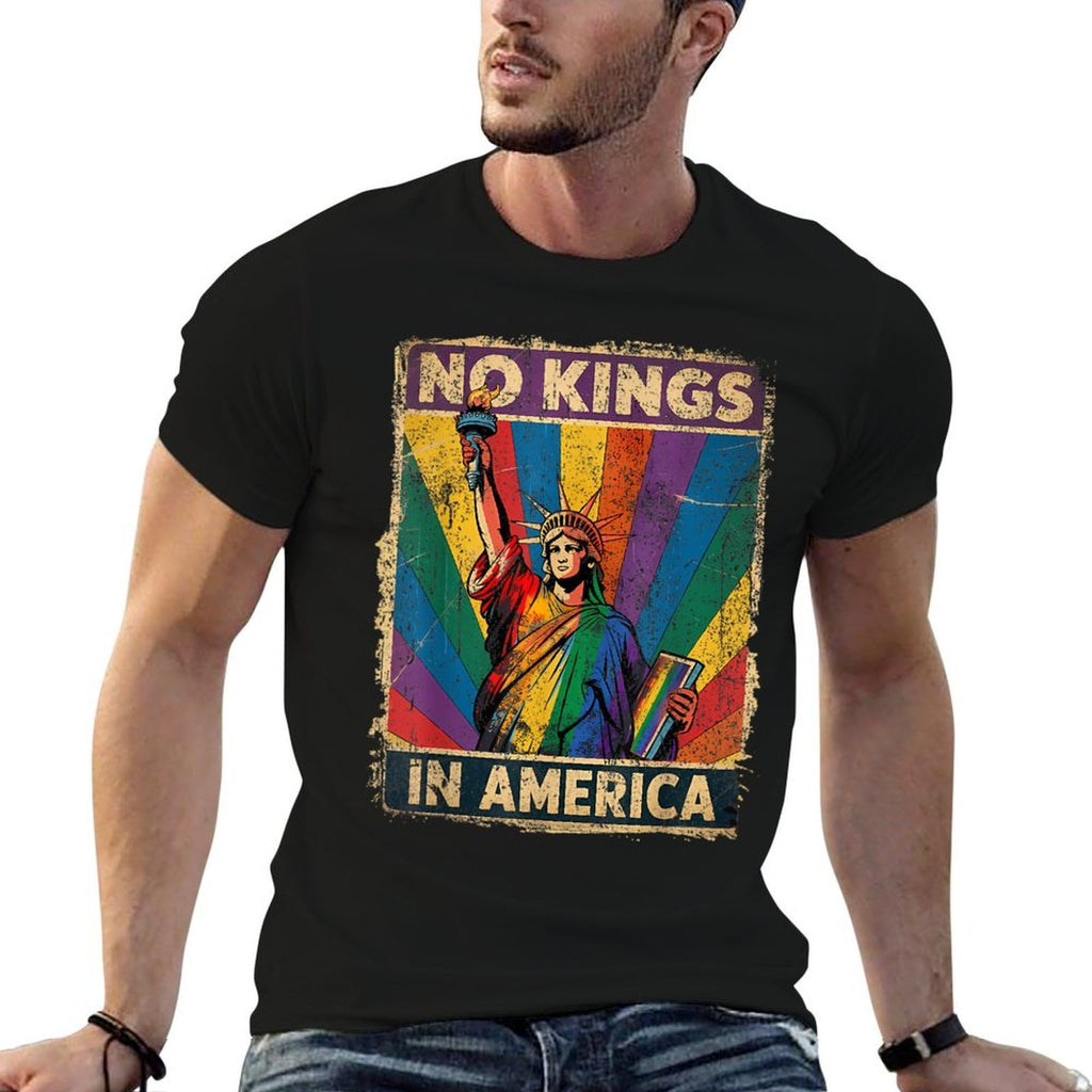 No Kings In America Lgbt Pride Month  Wrinkle-resistant T-Shirt