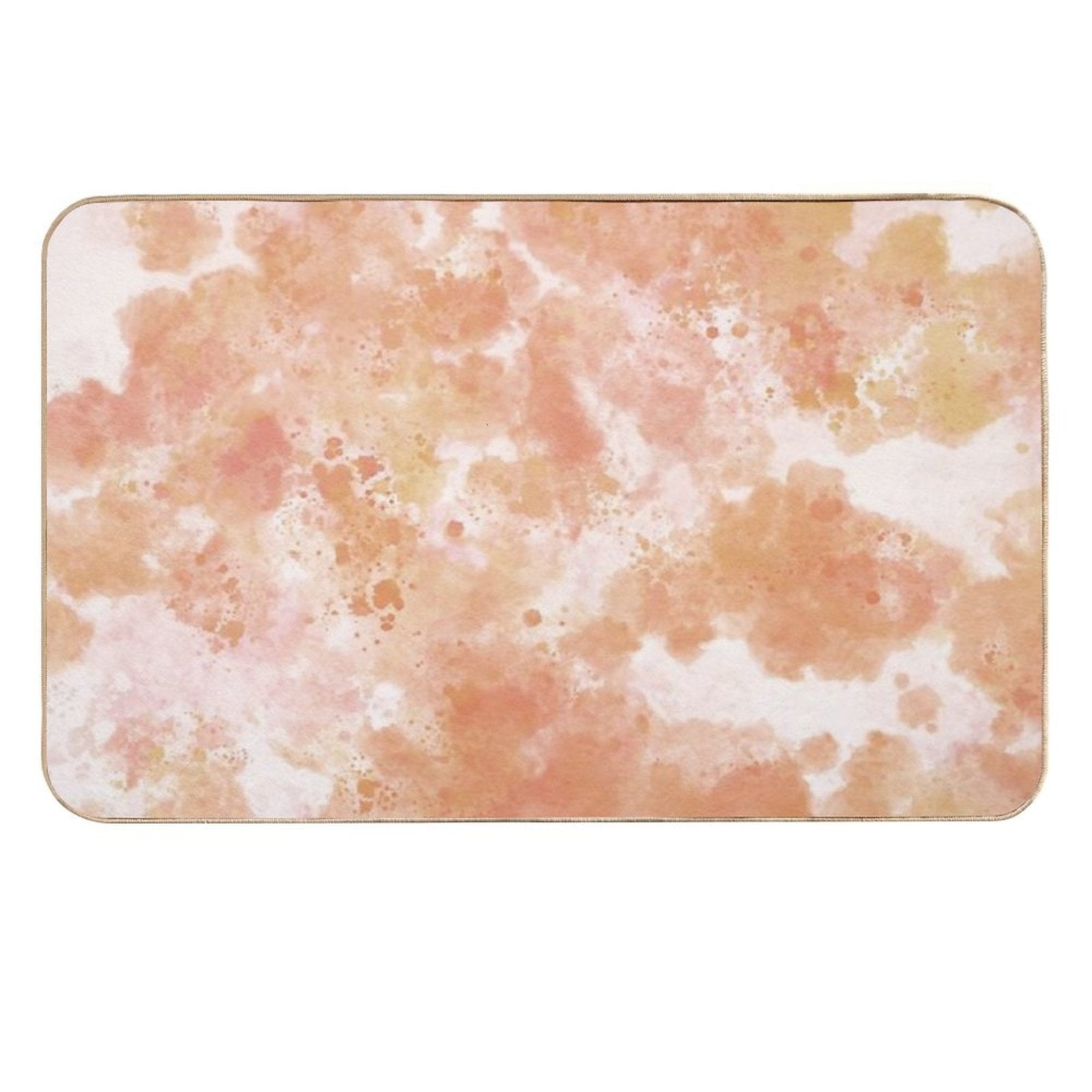 Boho Watercolor  Fade-Resistant Bath Mat
