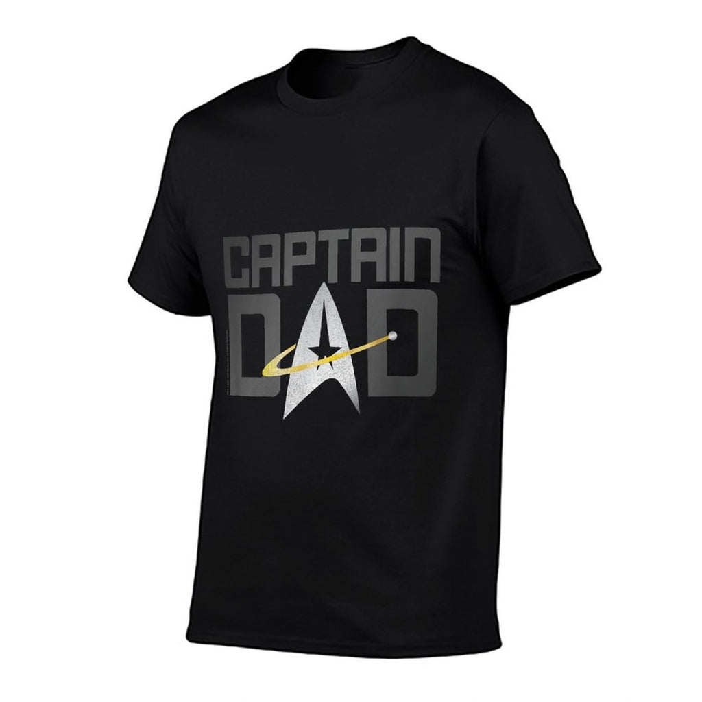 Star Trek The Next Generation Fathers Day Captain Dad  Slim-fit Cut T-Shirt