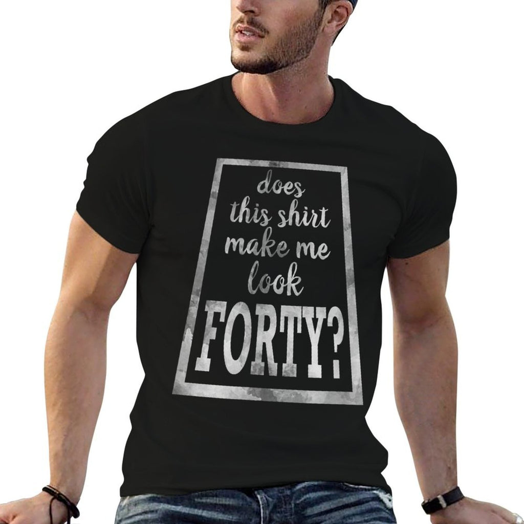 40th Birthday Happy Bday Gift T Shirt  Rolled Sleeves T-Shirt