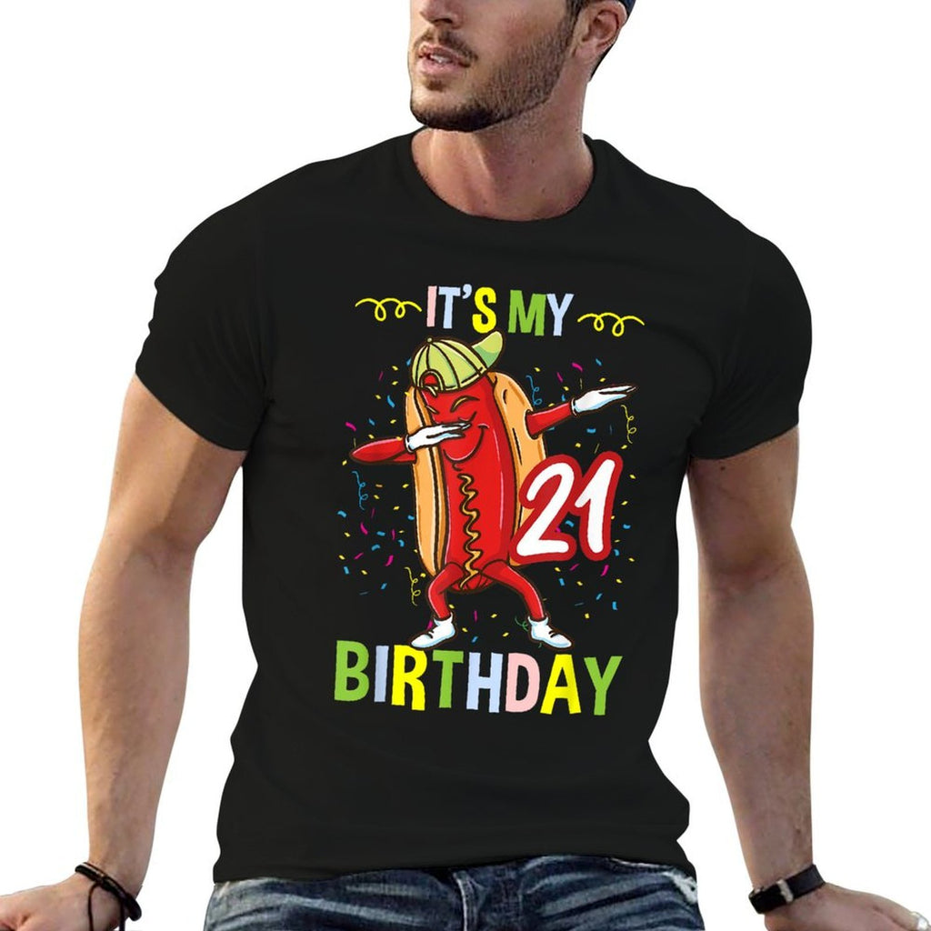 Its My 21st Birthday Hot Dog  Odor-resistant T-Shirt