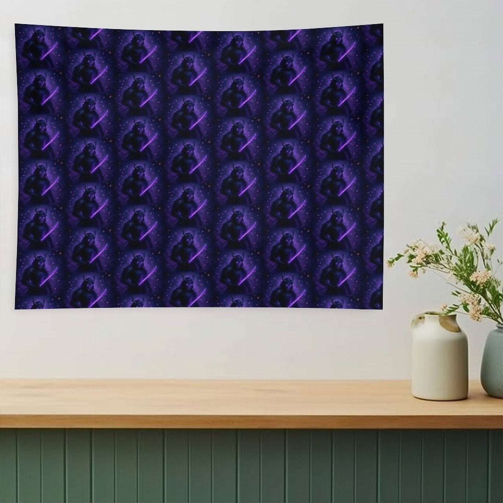 Shadow Blossom Ronin Tapestry