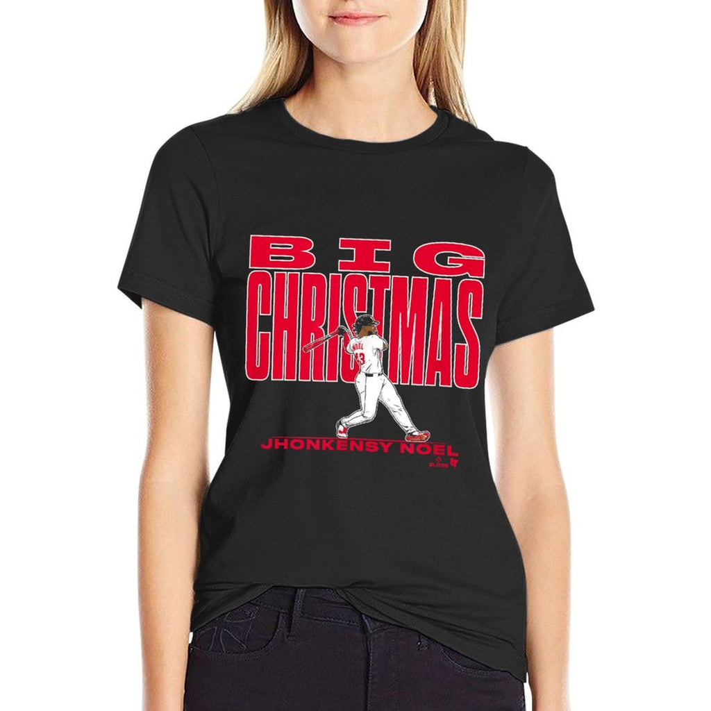 Jhonkensy Noel Big Christmas - Cleveland Baseball  Rolled Sleeves T-Shirt