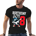 Kids 8th Birthday Boys Football Soccer 8 Years Old Boys Kids  Versatile T-Shirt