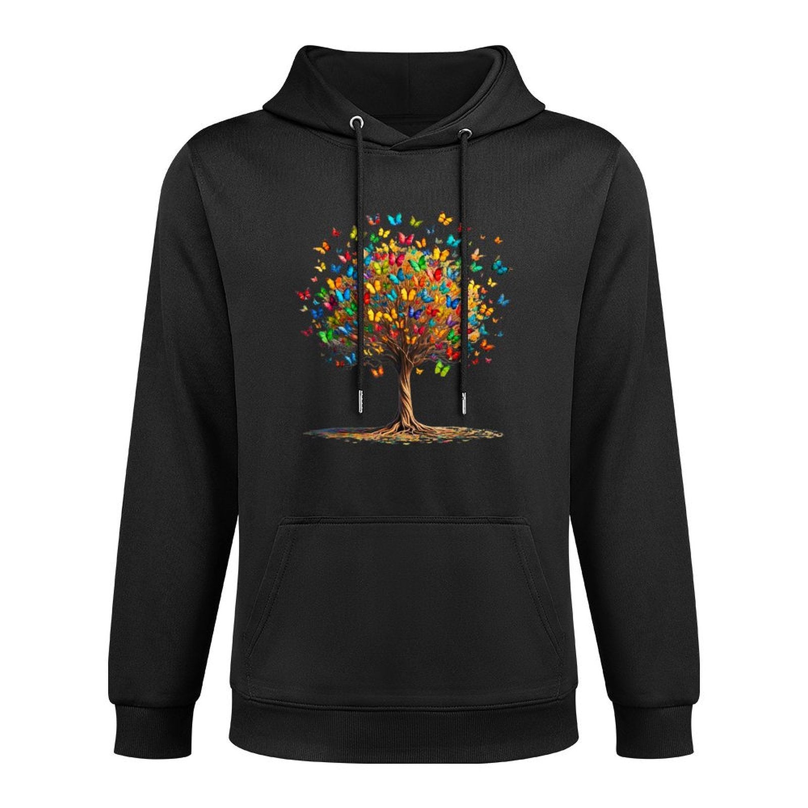 Butterflies Tree Nature Butterfly Lover Lepidopterist Cotton-Polyester Blend Hoodie