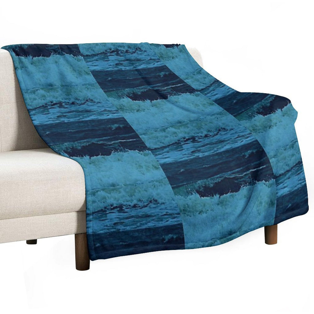 WAVES by $THCBand Wrinkle-free Throw Blanket