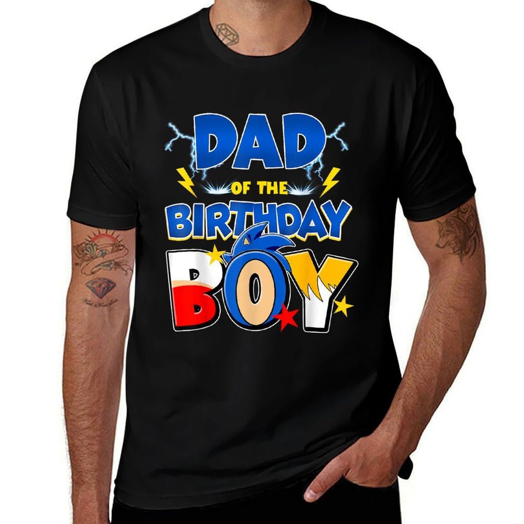 Dad Of The Birthday Boy Family Matching Party Video Game  Summer-ready Fabric T-Shirt