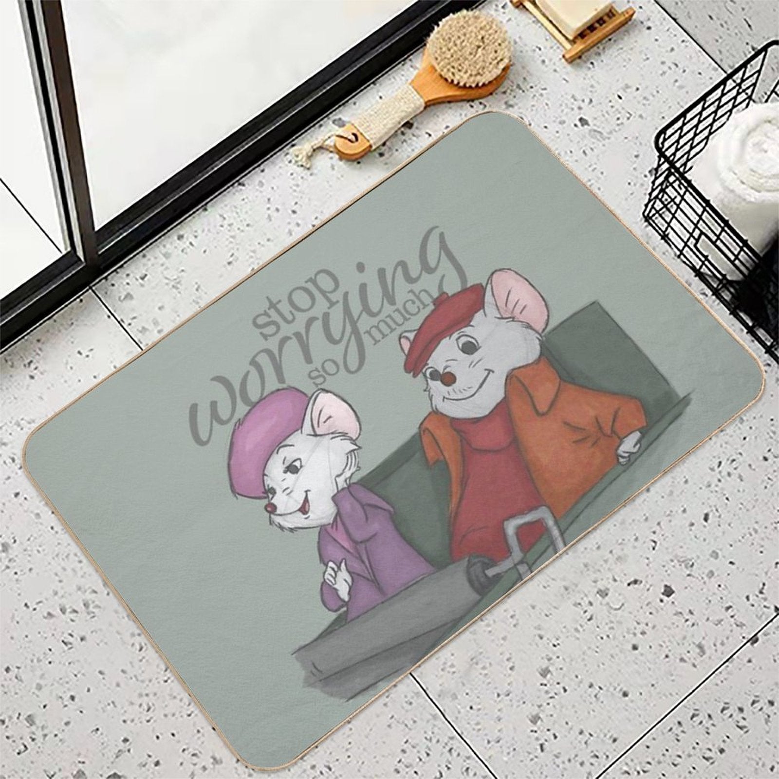 Worrying  Easy To Clean Bath Mat