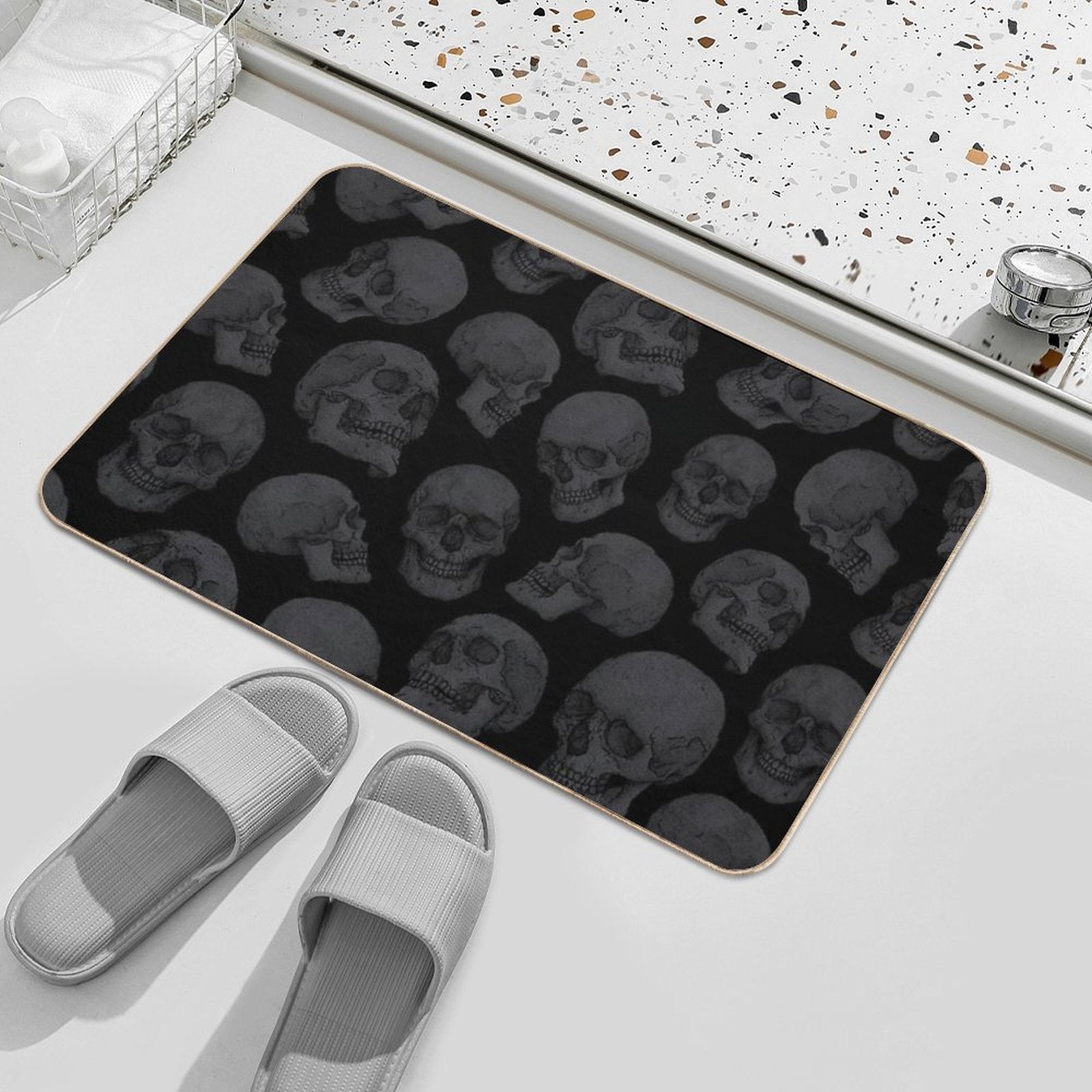 Skulls  Absorbent Bath Mat