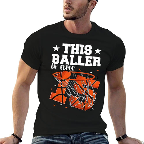 15th Birthday Basketball Boys, Baller 15 Year Old Bday  Wrinkle-resistant T-Shirt