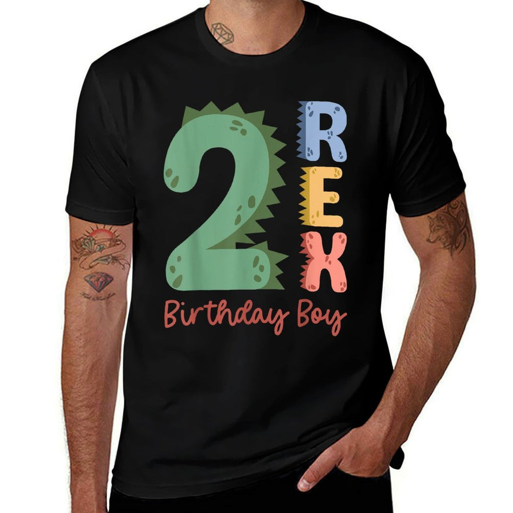 2 Years Old Kids Saurus Dinosaur It's My 2nd Birthday Boys  Moisture-wicking T-Shirt