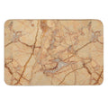 Beige Brown Marble Pattern  Odorless Bath Mat