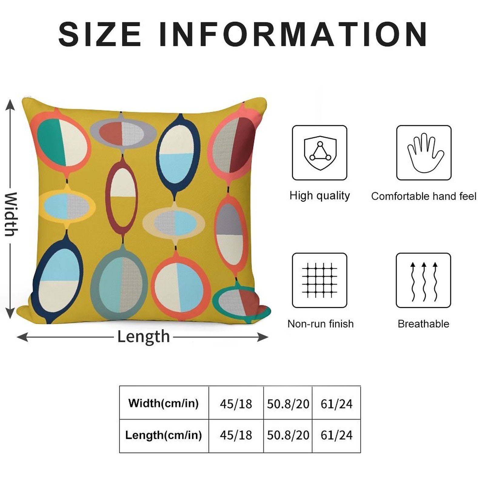 Mid-Century Modern #3 Soft Gift Ready Throw Pillow
