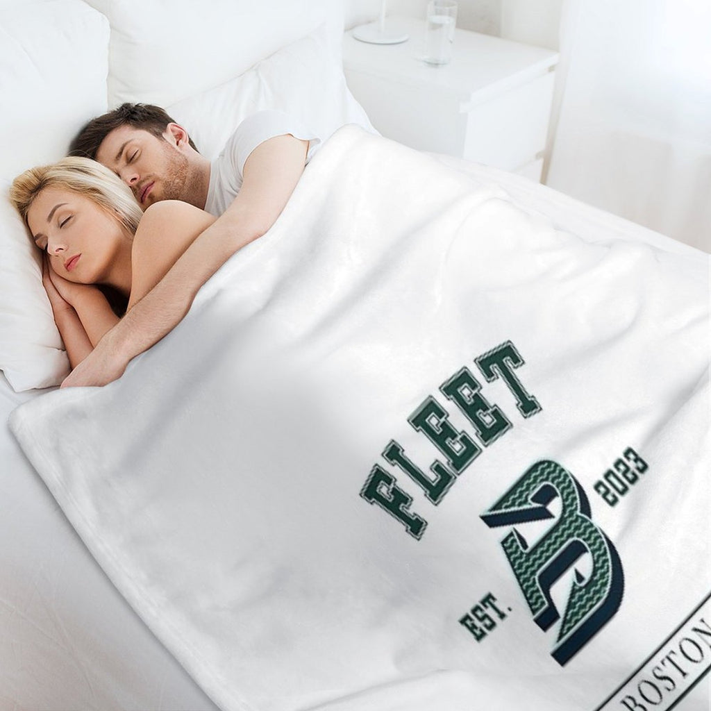 Boston Fleet PWHL Vintage Logo Comfort Throw Blanket