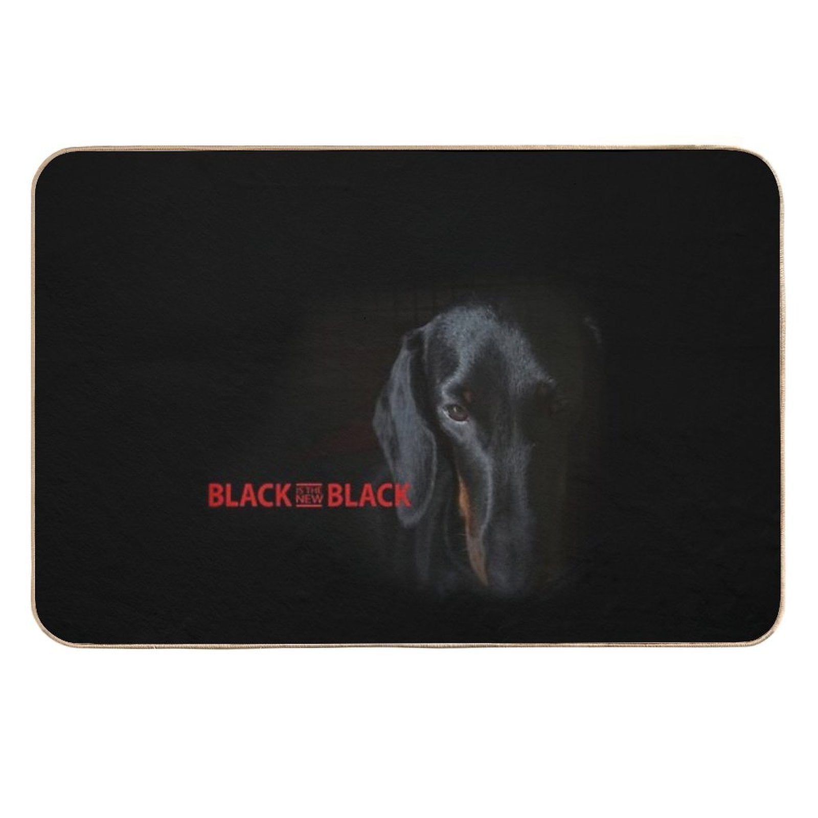 Black Dachshund  Fade-Resistant Bath Mat