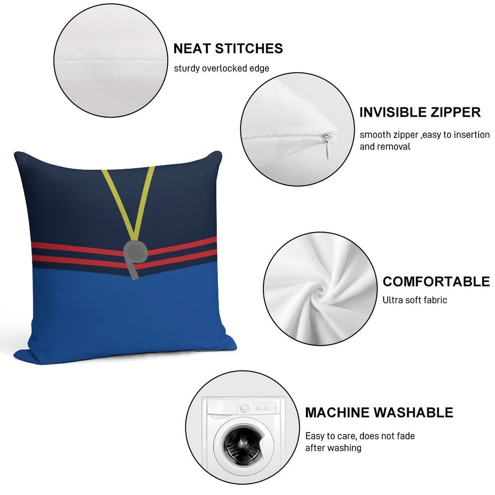 Futbol Lasso Soft Bedroom Essential Throw Pillow