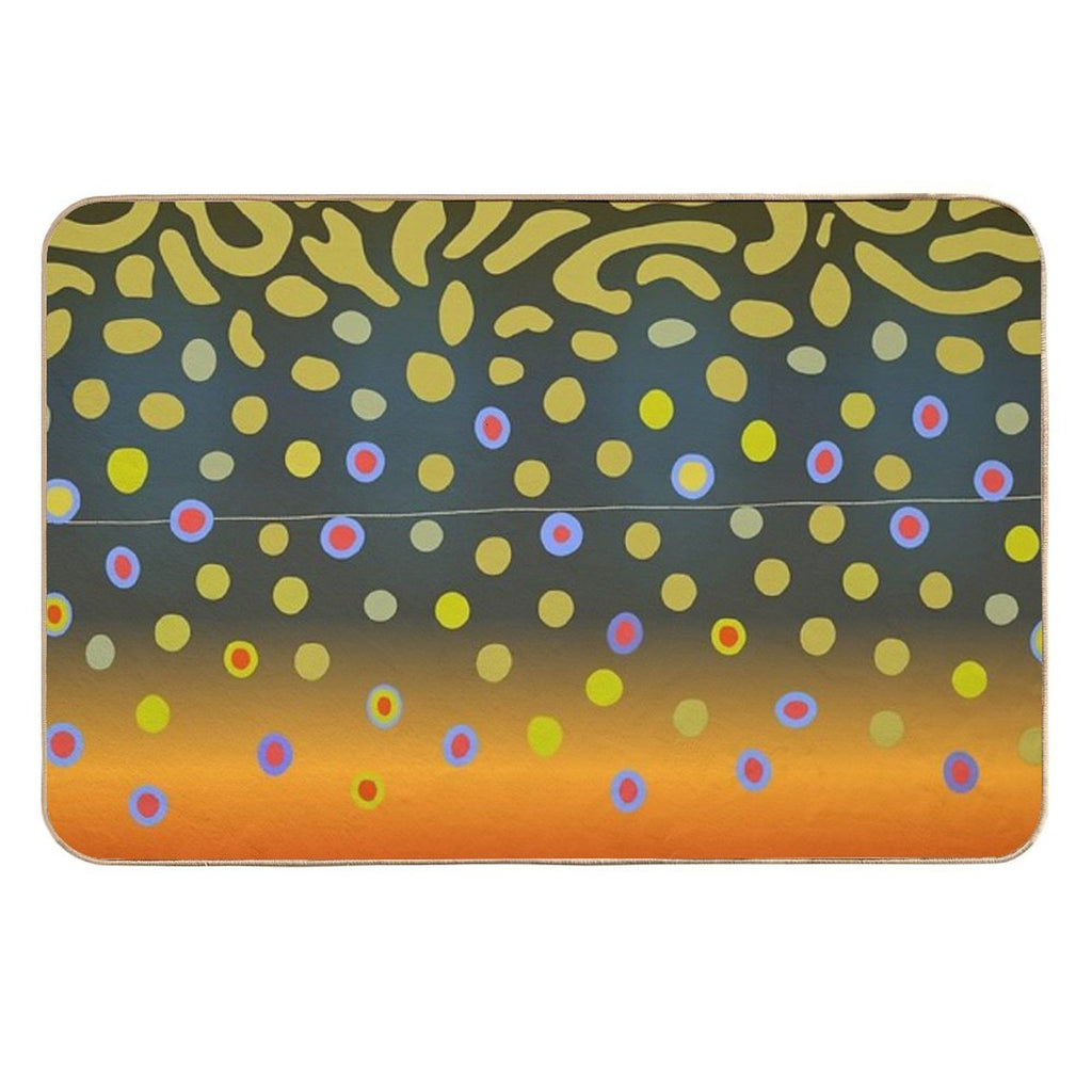 Brook Trout Skin  Odorless Bath Mat