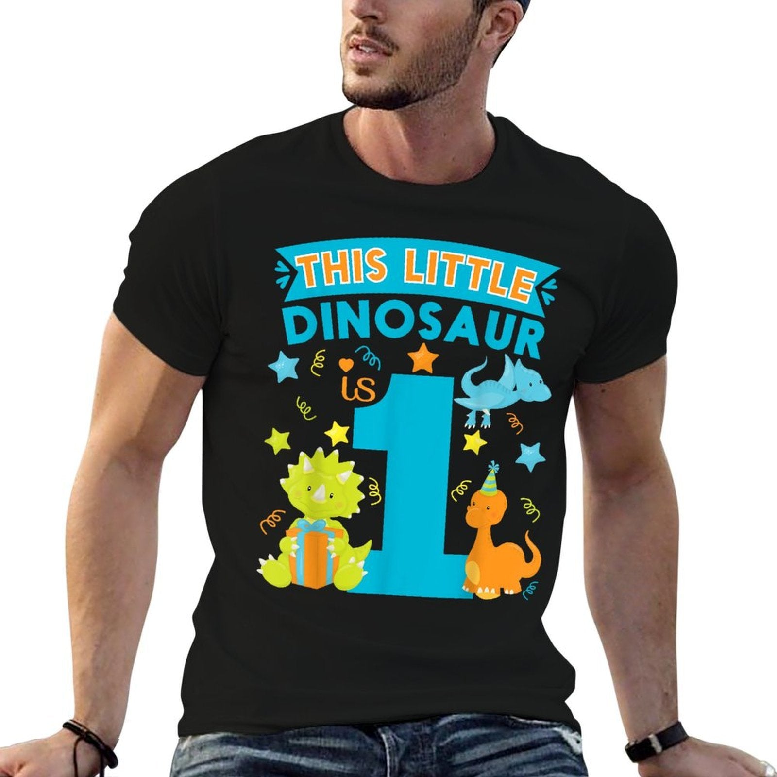 This Dinosaur Is 1 Year Old Dinosaur 1st Birthday Kids  Affordable Price T-Shirt