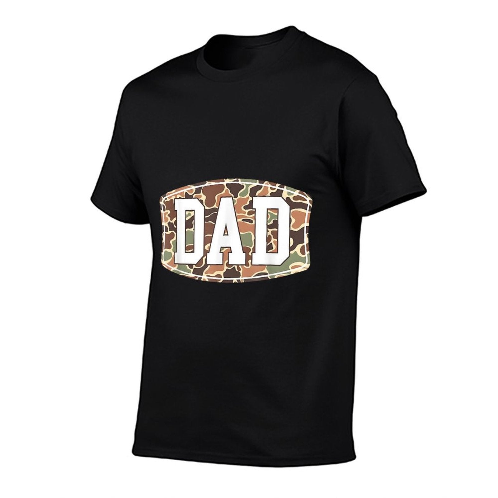 Men Old School Camo Dad, Retro Camouflage Daddy Father's Day Comfortable T-Shirt