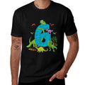 6 Year Old Dinosaur Birthday 6th T Rex Dino Six Saurus  Oversized Silhouette T-Shirt