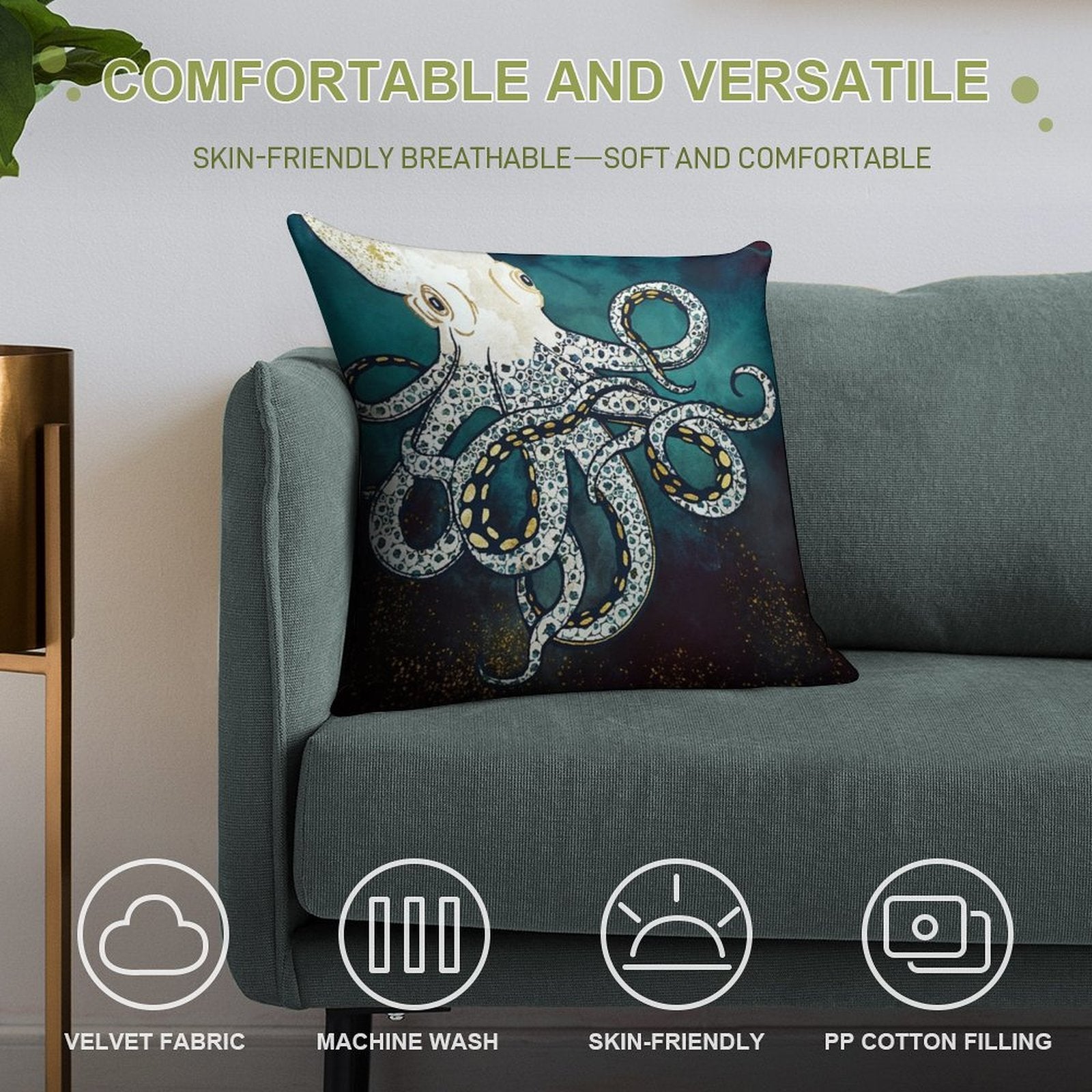 Underwater Dream VII Soft Style Accent Throw Pillow