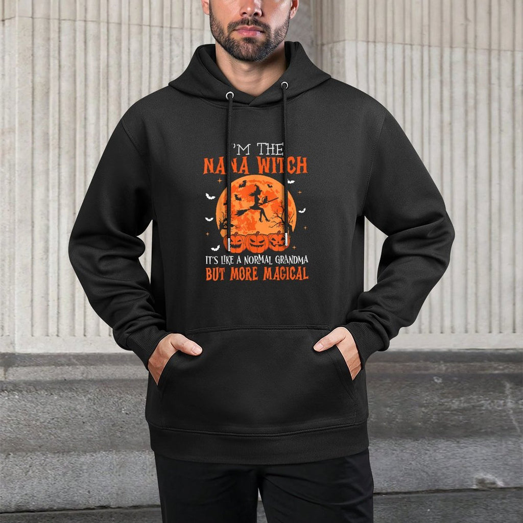 Im The Nana Witch Its Like A Normal Grandma Halloween Machine Washable Hoodie