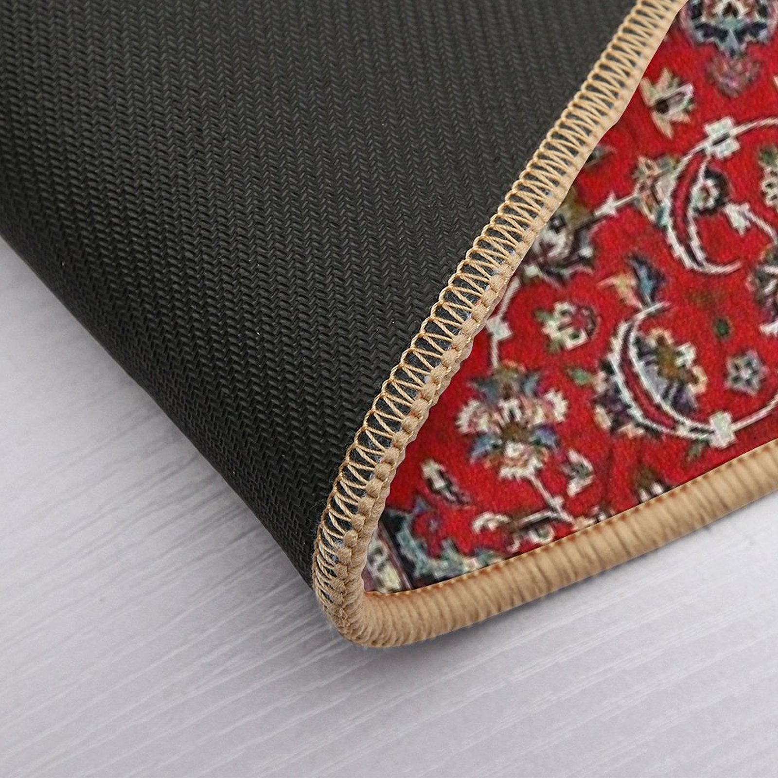 Fine Silk & Wool Isfahan Persian Rug Print  Rapid-Drying Bath Mat