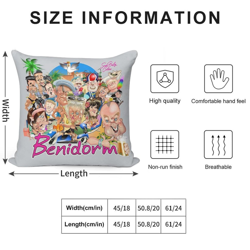 Benidorm! Soft Warmth Comfort Throw Pillow
