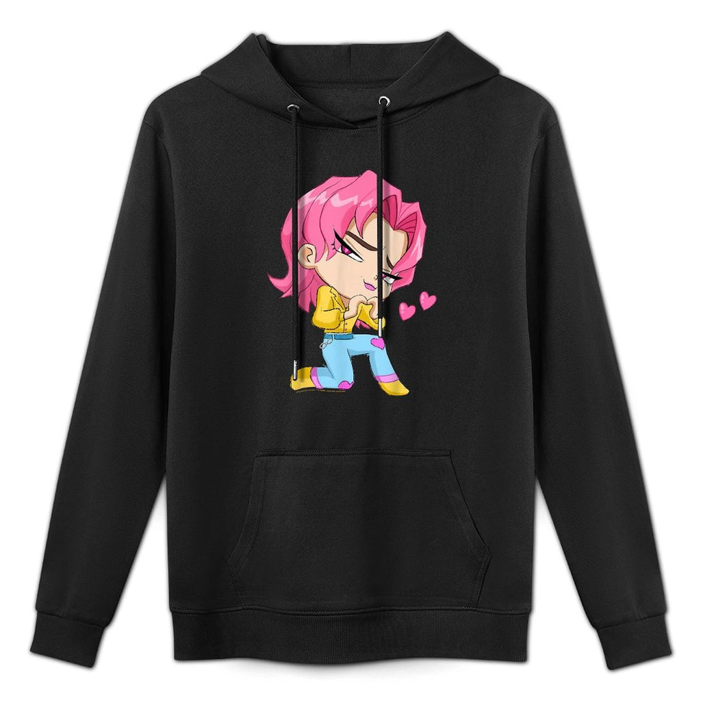 Kpop Demon Hunters Chibi Romance from The Saja Boys Customizable Surface Hoodie