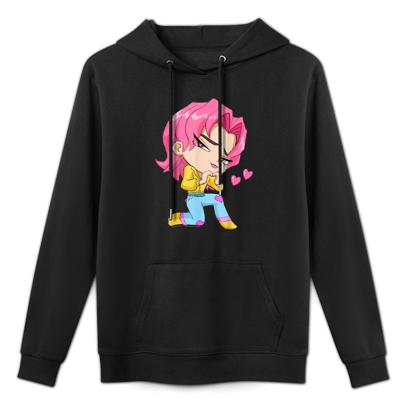 Kpop Demon Hunters Chibi Romance from The Saja Boys Customizable Surface Hoodie