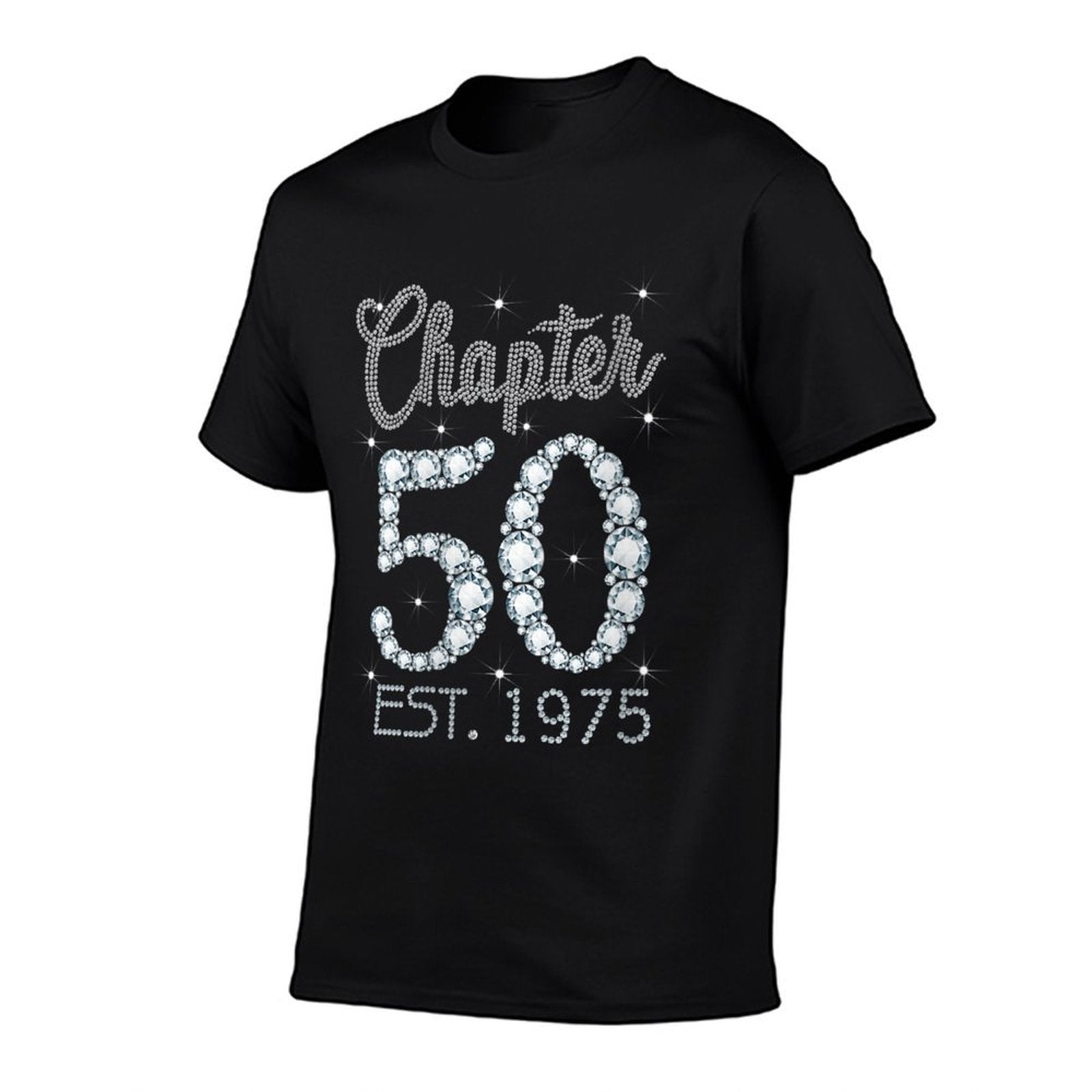 Womens Chapter 50 EST 1975 Happy 50Th Birthday Girl Gift For Her  Trendy Pattern T-Shirt