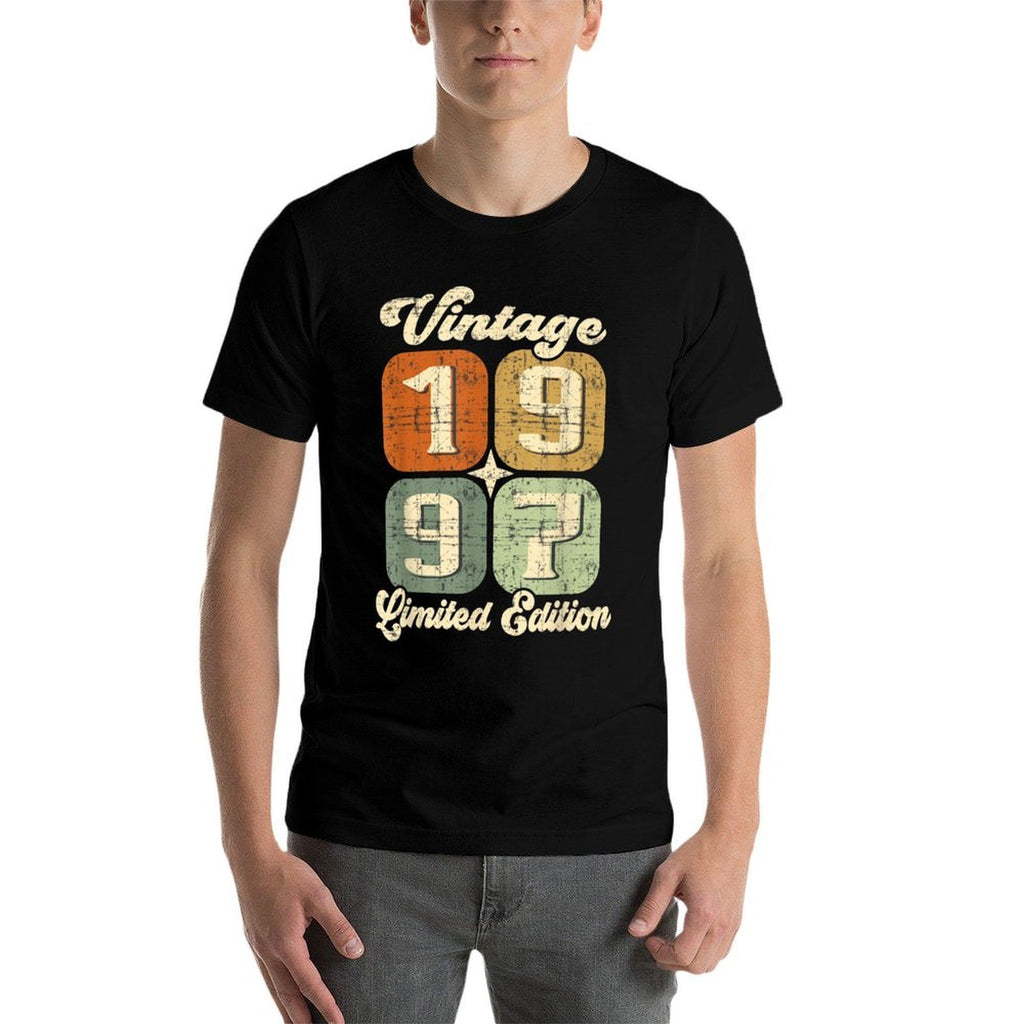 Vintage 25 Years Women Men Birth Year 1997 25th Birthday  Versatile T-Shirt