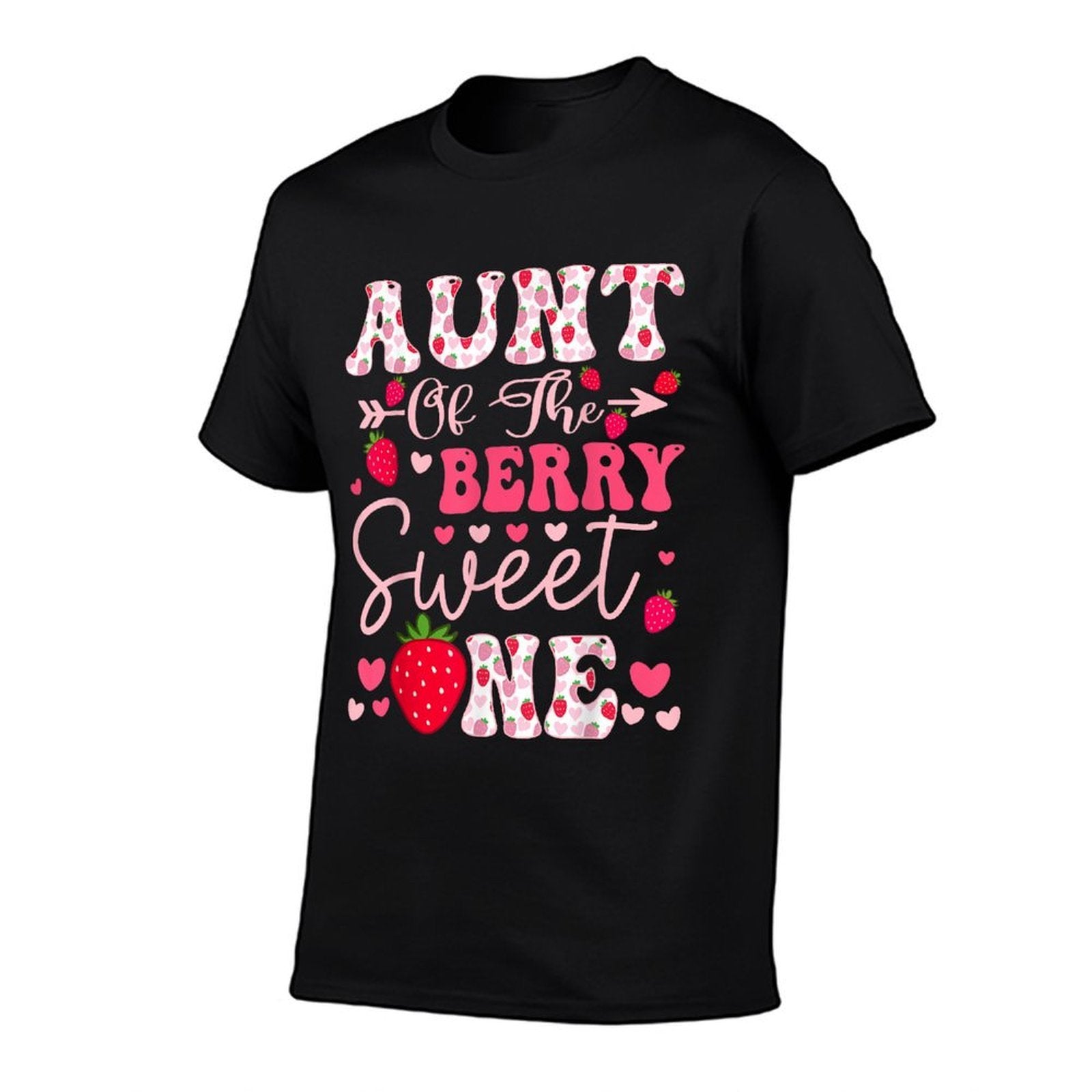 Aunt Of The Berry Sweet One Strawberry 1St Birthday  Trendy Pattern T-Shirt