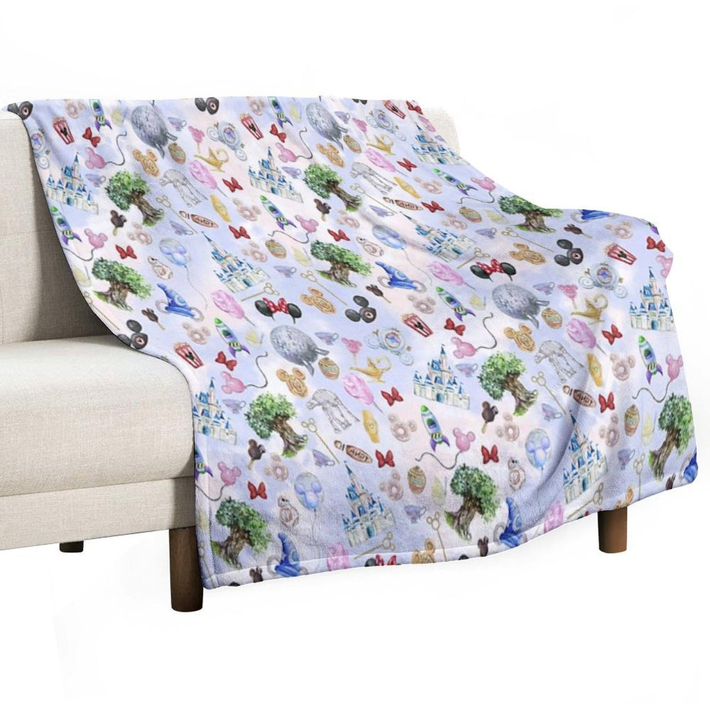 WDW Park Hopper Gift-ready Throw Blanket