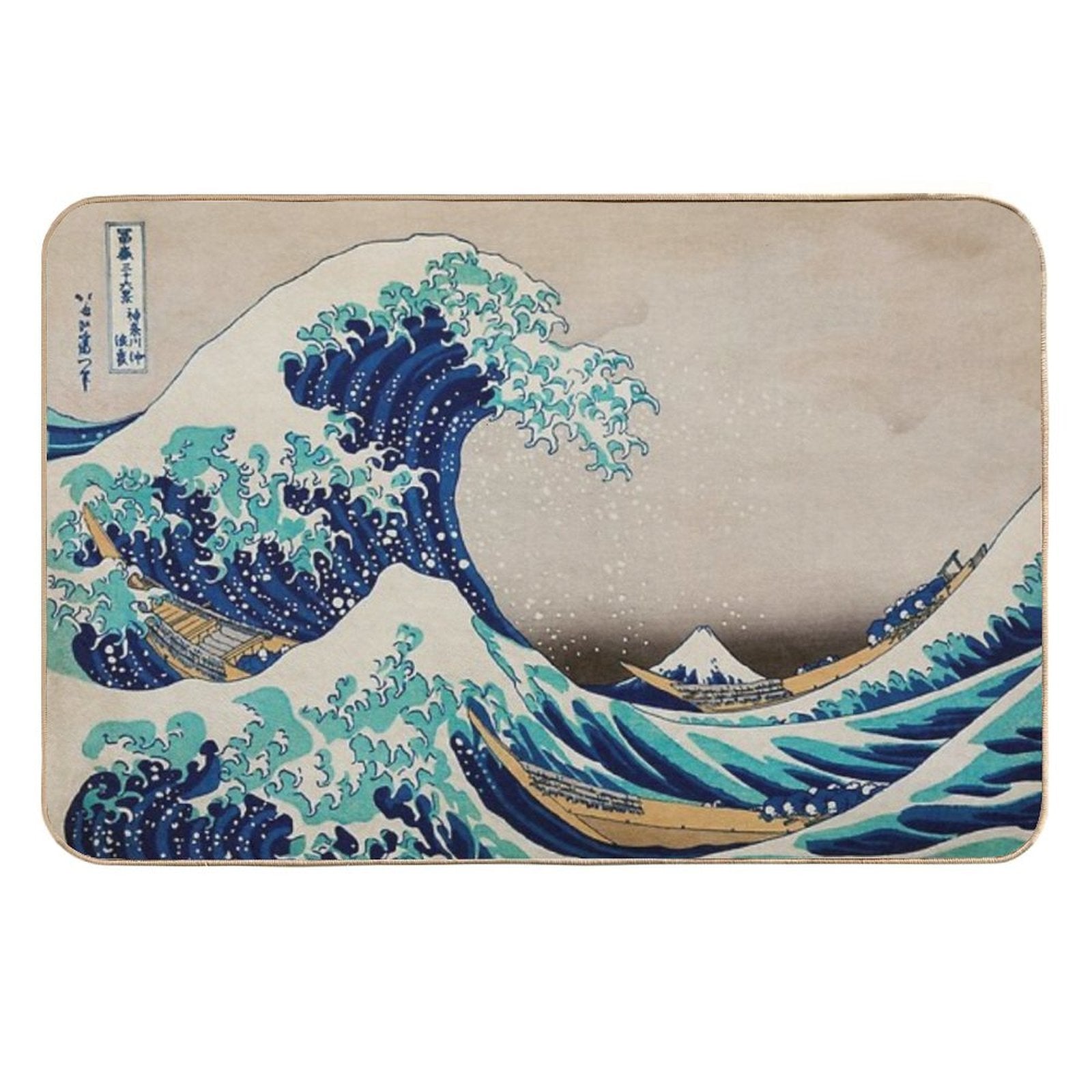 The Great Wave  Fade-Resistant Bath Mat