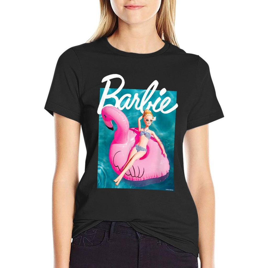 Barbie - Pool Flamingo  Polyester Blend T-Shirt