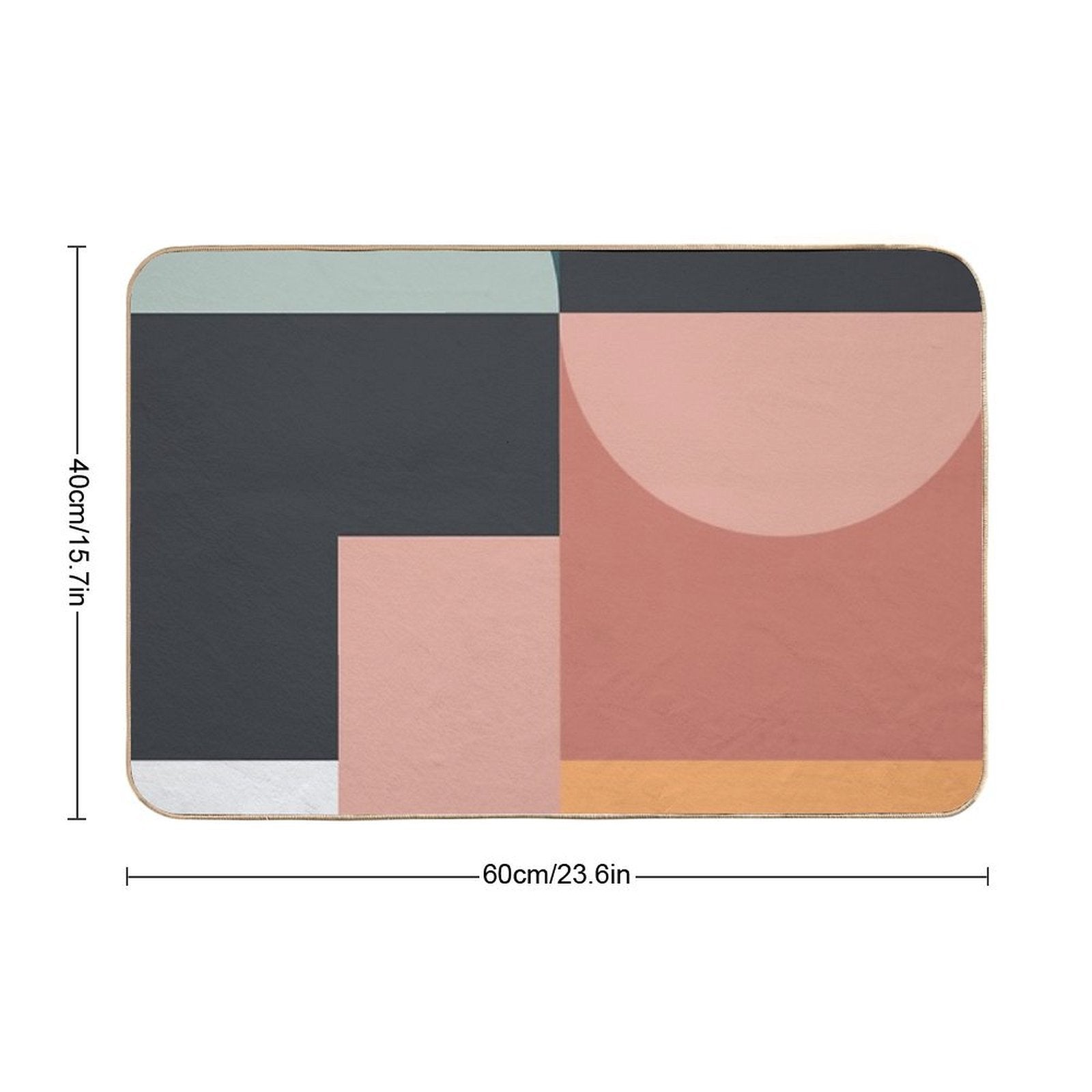 Abstract Geometric 07  Absorbent Bath Mat