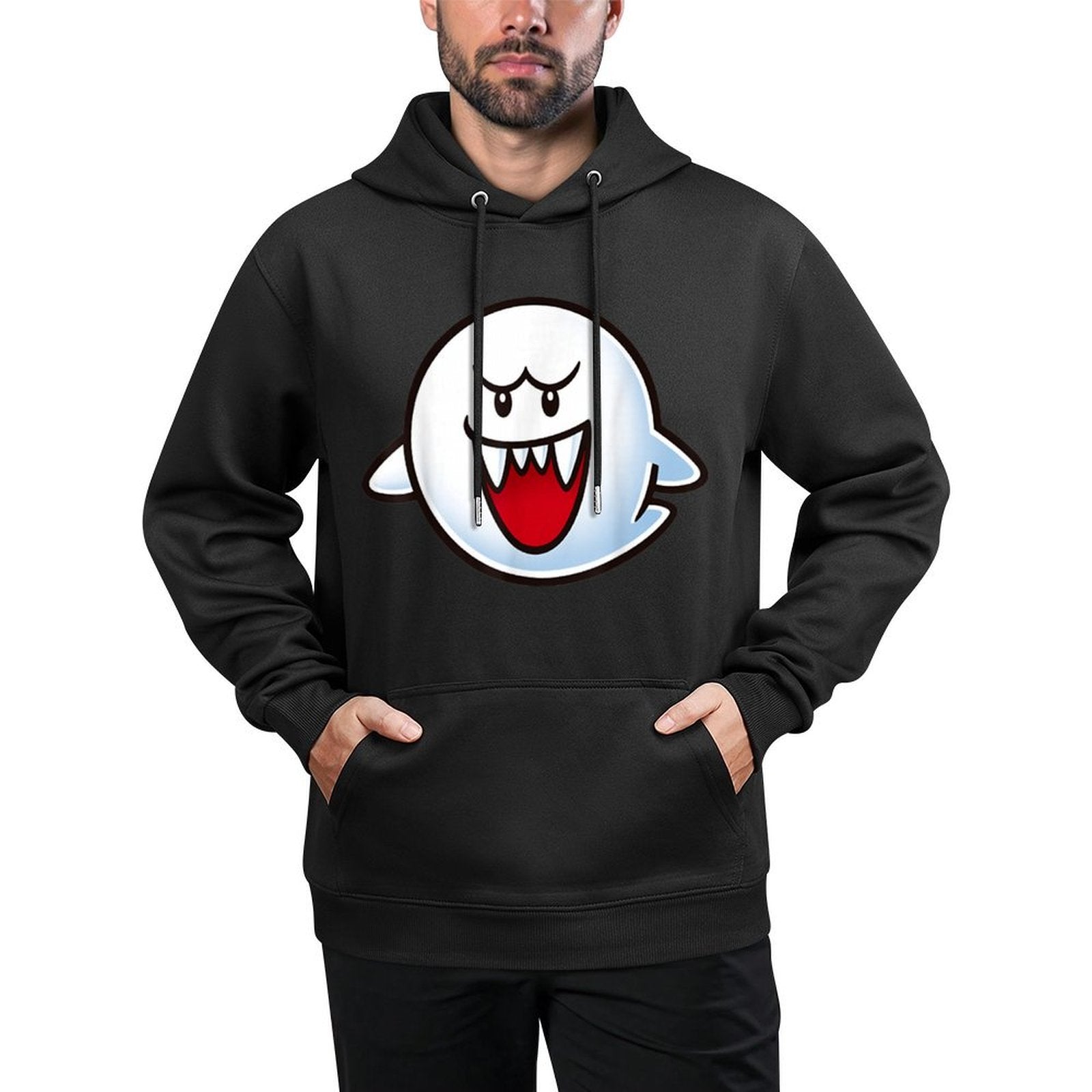 Nintendo Super Mario Boo Face Graphic All-Day Comfort Hoodie
