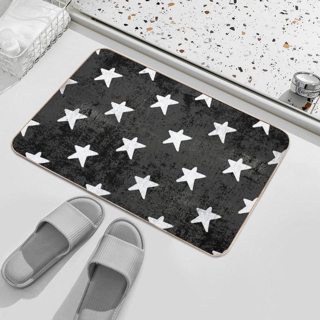 White Star  Repositionable Bath Mat