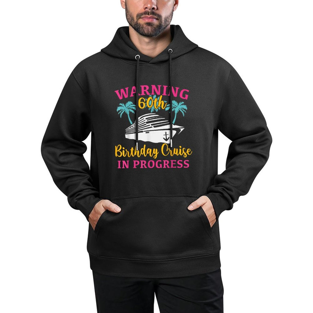 Womens Warning 60th Birthday Cruise In Progress Funny Cruise Breathable Fabric Hoodie