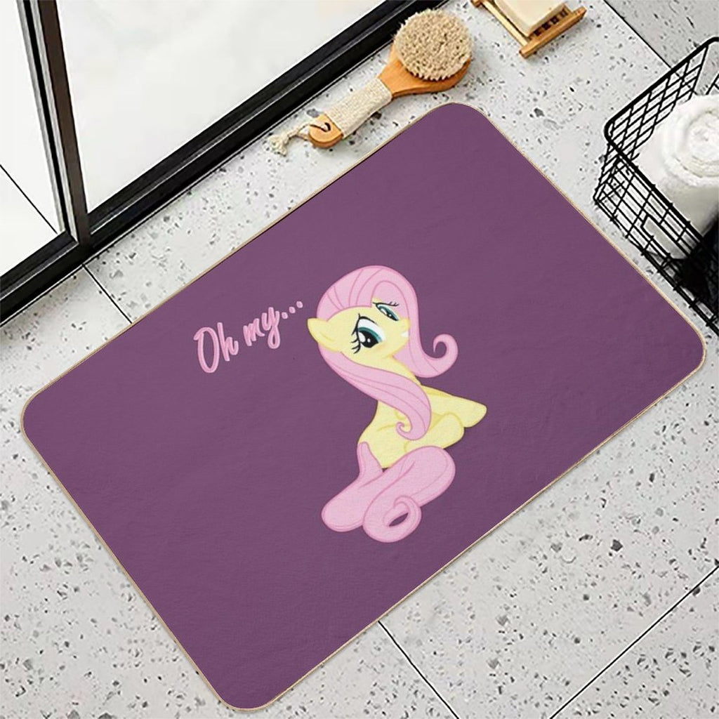 Shy Pony  Fade-Resistant Bath Mat