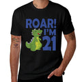Funny Distressed 21st Birthday Gag Gift for Adult  Easy-care T-Shirt